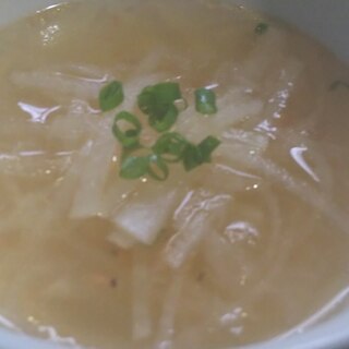 大根と干しえびの中華スープ